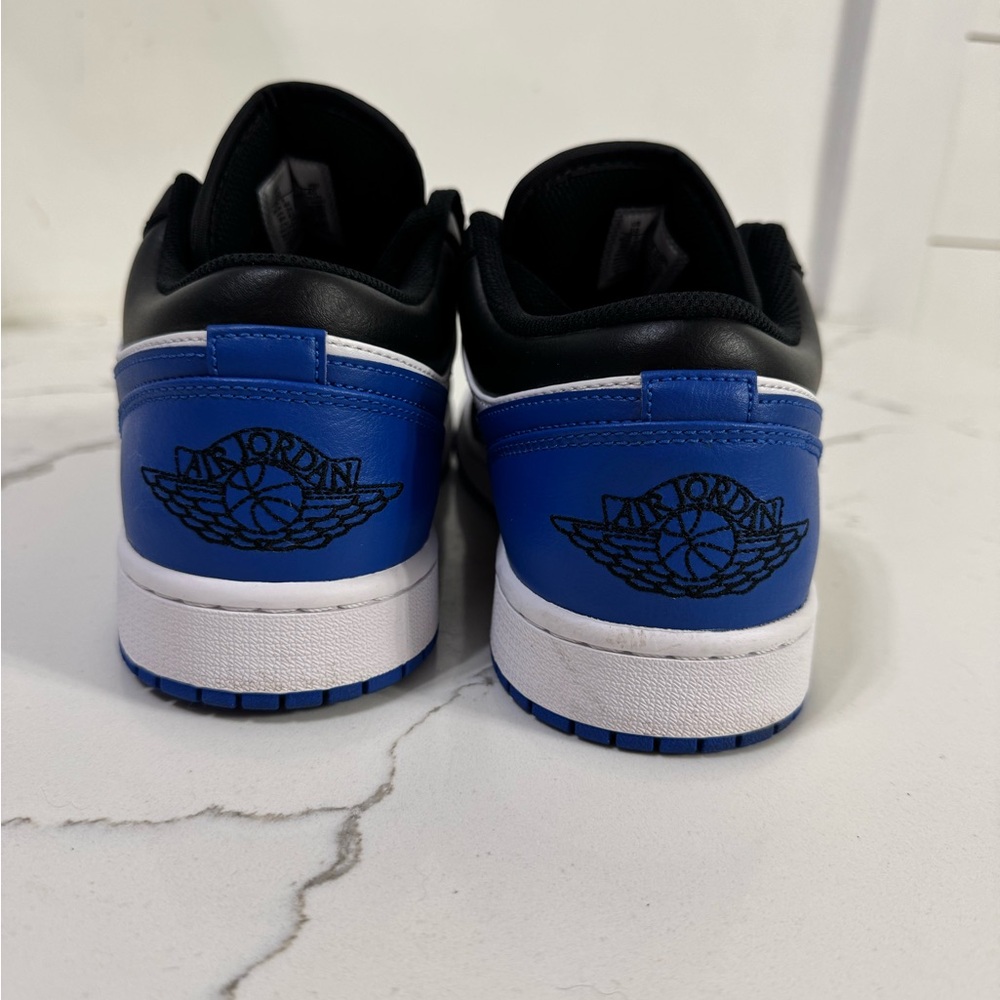 Men’s Nike Air Jordan Low Sneakers in Black, Blue, and White size 10 - Picture 5 of 7